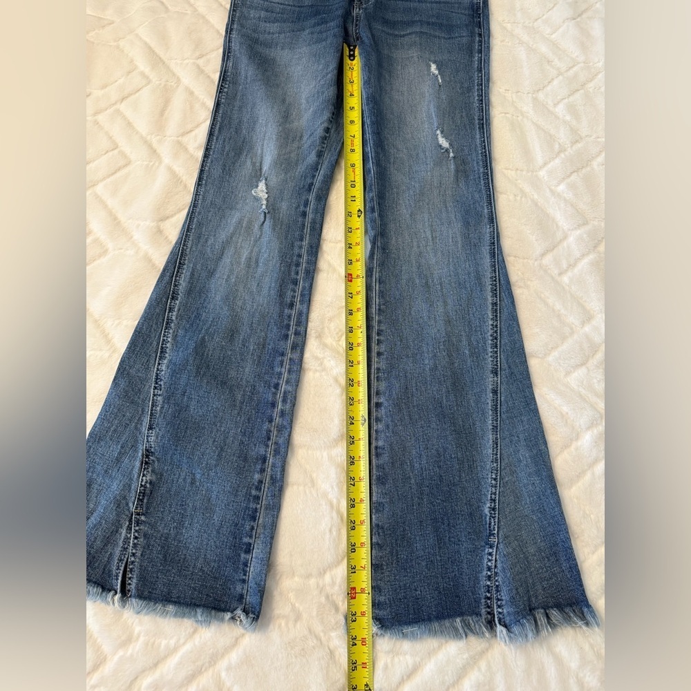 KanCan Flare Distressed Blue Jeans - Picture 5 of 11